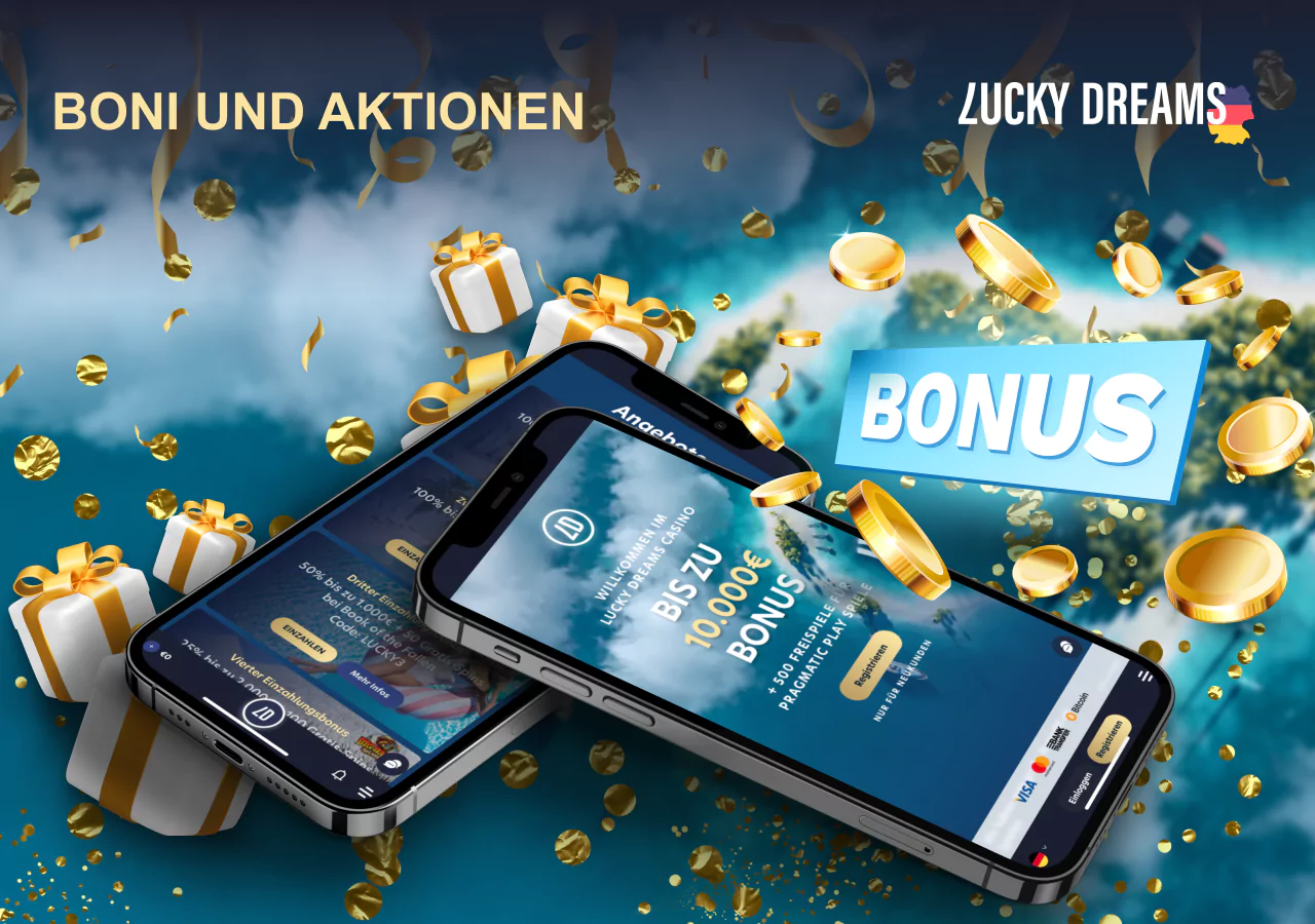 Bonusse für Lucky Dreams-Benutzer