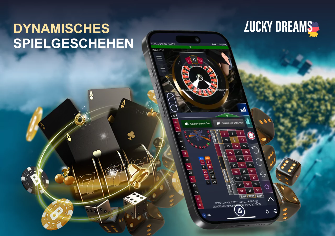 Live-Spielfunktionen bei Lucky Games Casino