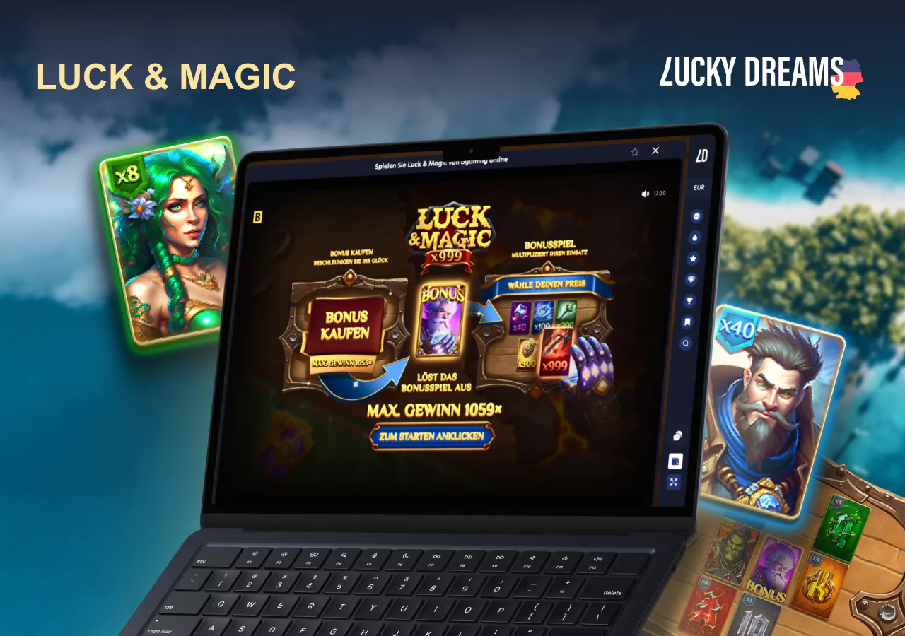 Bonussymbole und Maximalgewinne mit Luck & Magic